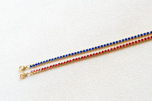 Championship duo bracelets red and blue