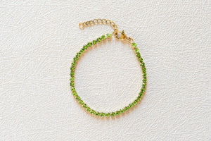 Peridot Tennis Bracelet