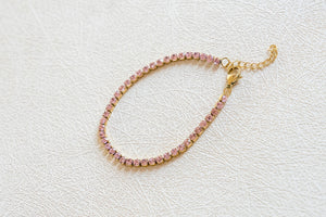 Pink Tourmaline Tennis Bracelet