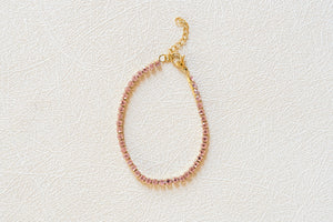 Pink Tourmaline Tennis Bracelet
