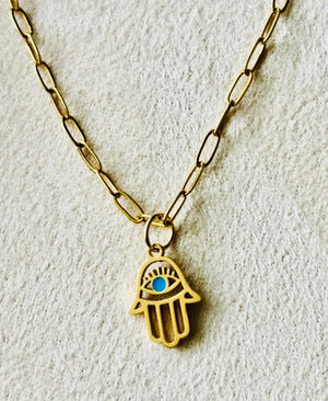 Guardian Grace Necklace on Paperclip Chain