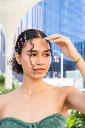 The Token Of Love Necklace on Mini Paperclip Chain