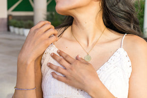 The Token Of Love Necklace on Mini Paperclip Chain