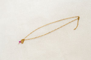Love Mom Necklace with Crystal