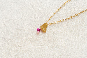 Love Mom Necklace with Crystal