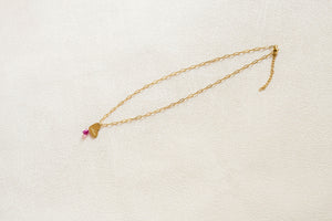 Love Mom Necklace with Crystal