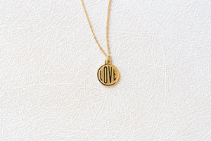 The Token of Love Necklace on Loop Cable Chain