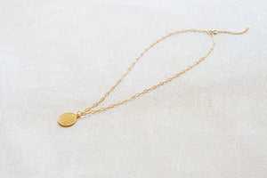 The Token Of Love Necklace on Mini Paperclip Chain