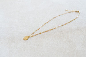 The Token Of Love Necklace on Mini Paperclip Chain