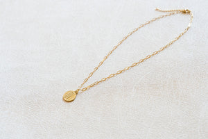 The Token Of Love Necklace on Mini Paperclip Chain