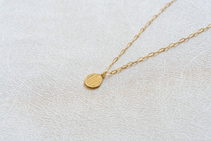 The Token Of Love Necklace on Mini Paperclip Chain