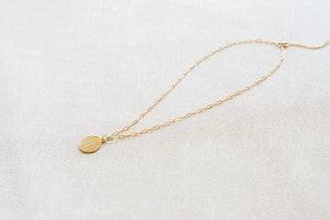 The Token Of Love Necklace on Mini Paperclip Chain