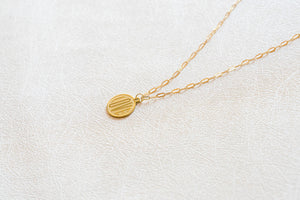 The Token Of Love Necklace on Mini Paperclip Chain