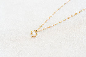 The Forever Texas Necklace on mini paperclip chain